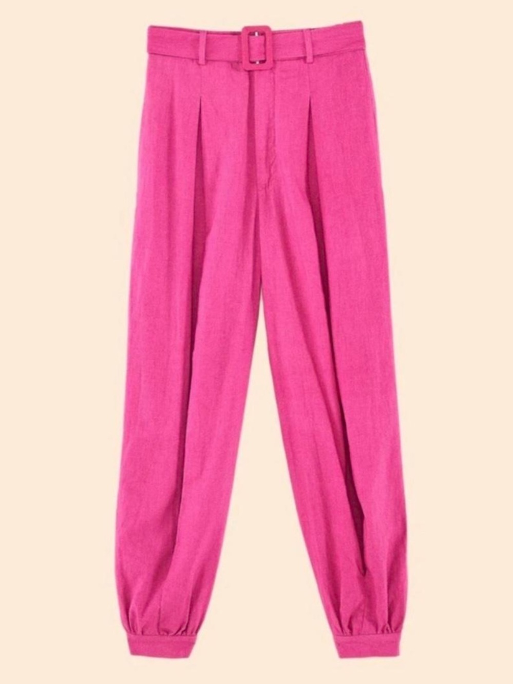 Farm Rio Pink Linen Pants - Picture 2 of 7
